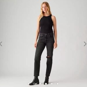 Levi's Women's Black Straight Leg Jeans